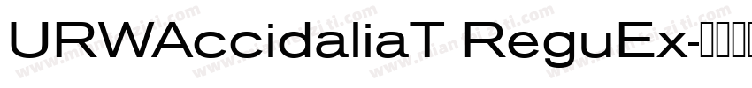 URWAccidaliaT ReguEx字体转换